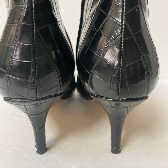 Onlymaker Pointed Toe Stone Pattern Kitten Heel Single Strap Booties EU 42/US 11 - Picture 12 of 16